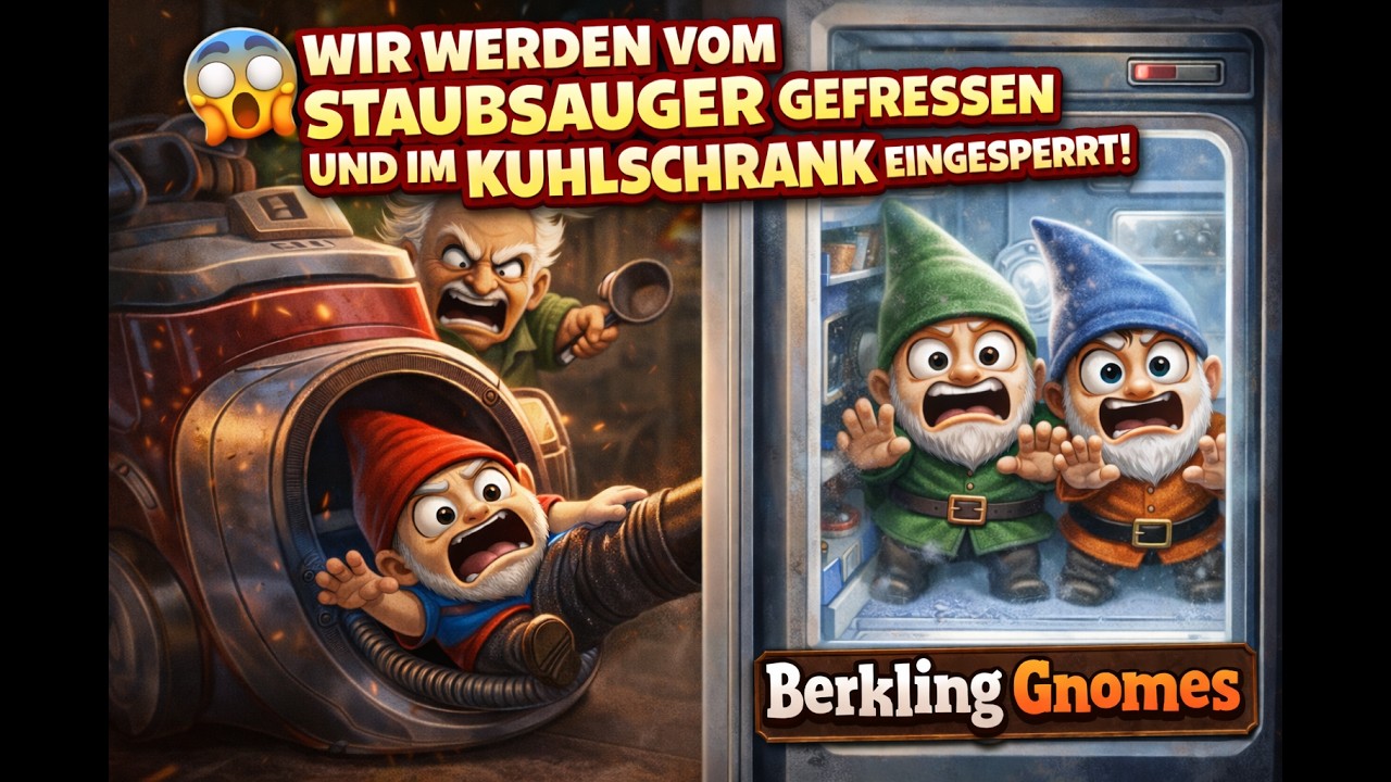 😱 Wir werden vom Staubsauger gefressen und im Kühlschrank eingesperrt! | Berkling Gnomes