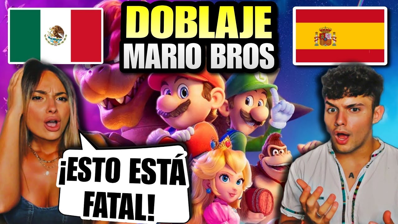 🇪🇸 ESPAÑOLES REACCIONAN a DOBLAJE LATINO vs ESPAÑOL de MARIO BROS 🇲🇽 *HAY un GANADOR*