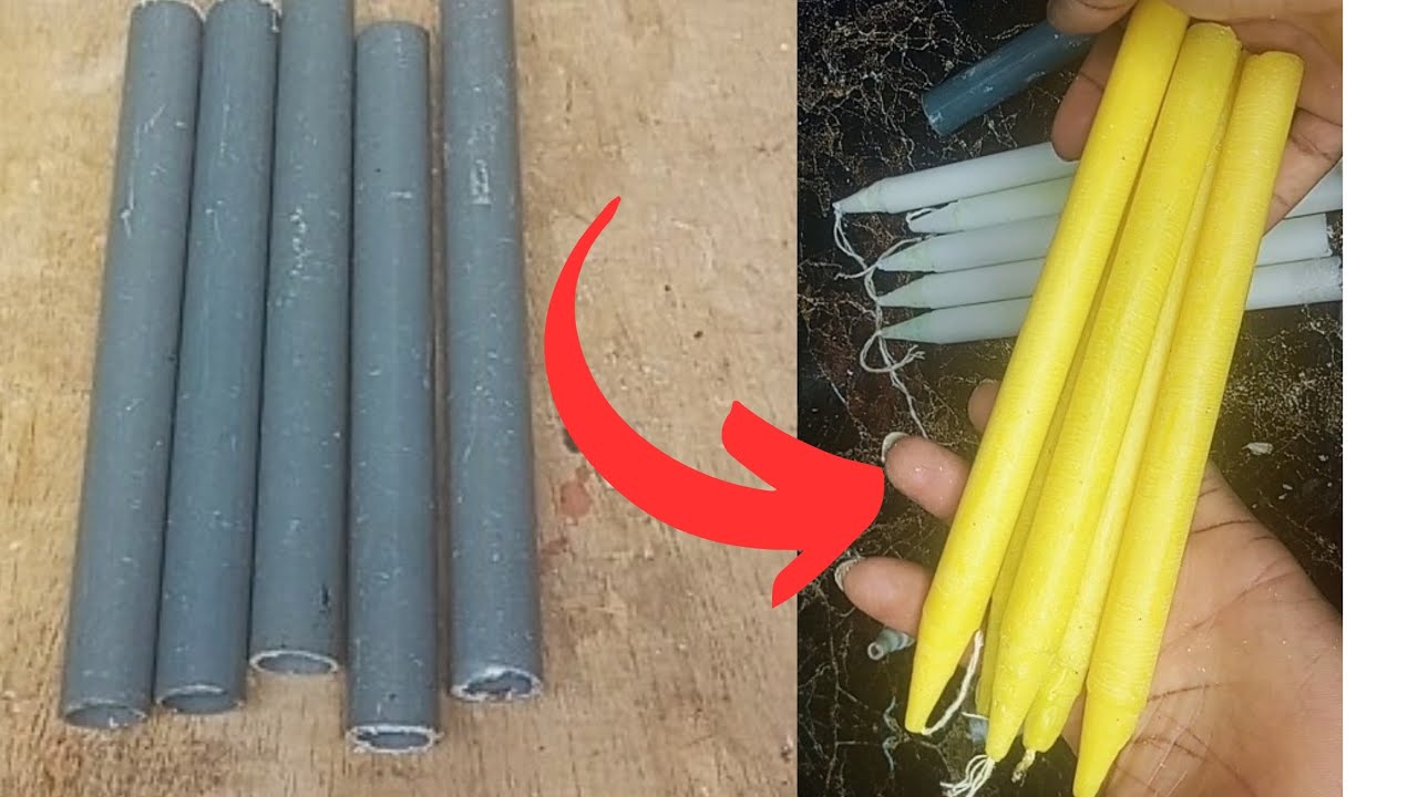 Brilliant Life Hacks: DIY Taper Candle Mold with PVC Pipe & Old Markers!