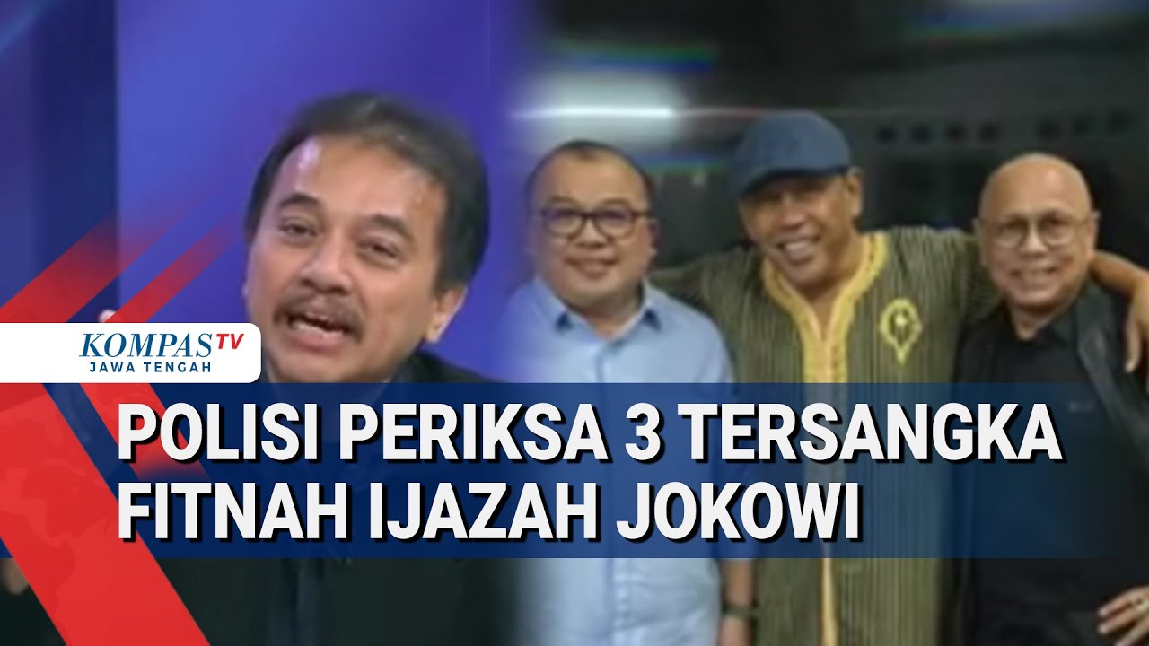 Polisi Periksa 3 Tersangka Fitnah Ijazah Jokowi