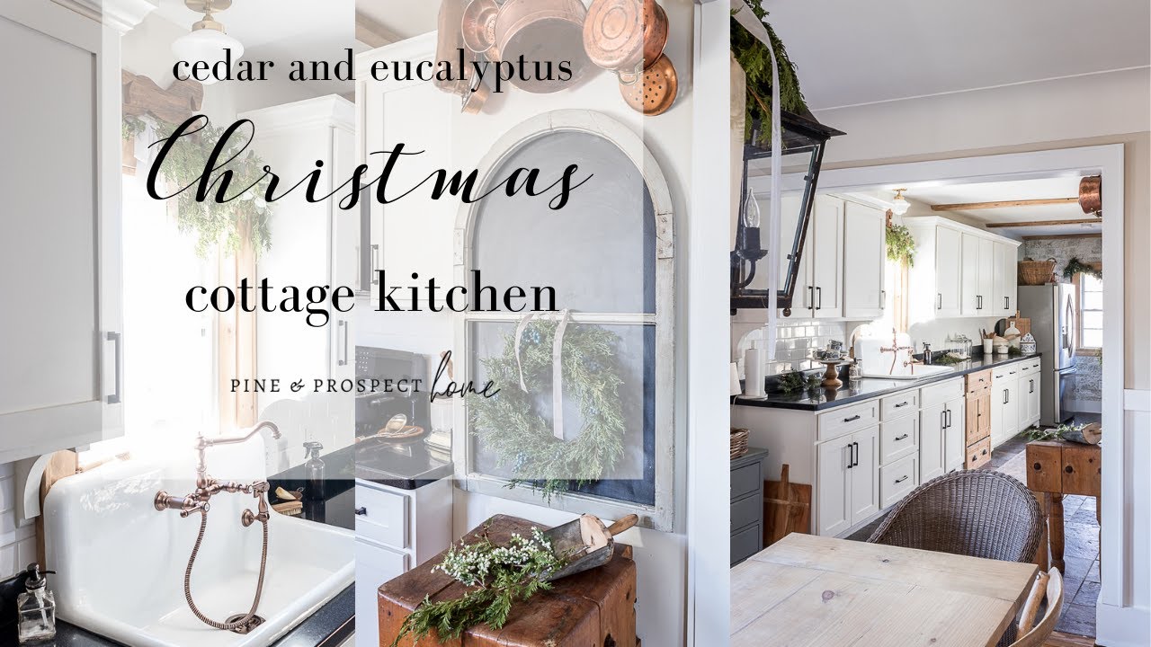 Cedar and Eucalyptus Christmas Cottage Kitchen