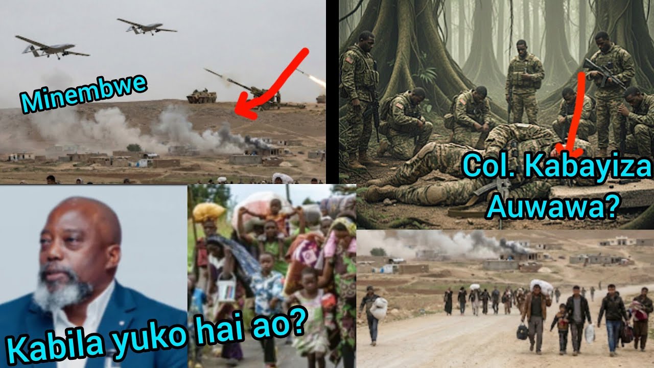 16_02 HIZI HAPA HABARI ZA KWELI KUUSU JOSEPH KABILA_COL.KABAYIZA WA M23 AUWAWA NA DRONE MINEMBWE? 