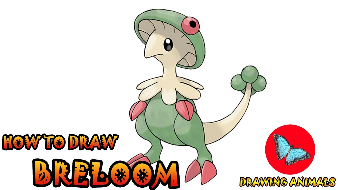How To Draw Breloom Pokemon | Coloring and Drawing For Kids