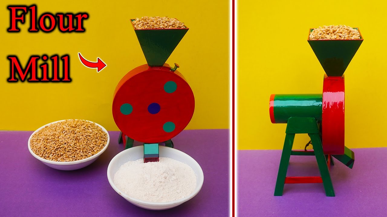 How To Make Mini Flour Mill At Home Form PVC Pipe | Making Wheat Grinding Machine | Atta Chakki DIY