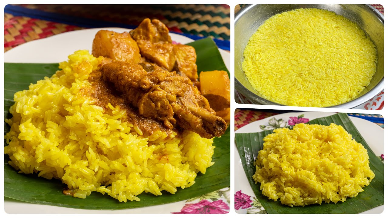 Cara Mak Che Nom Buat Pulut Kuning, lembut dan berkilat.