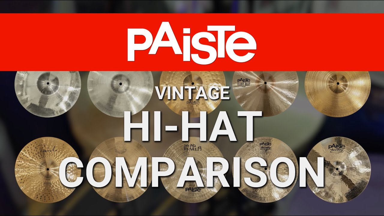 Paiste Vintage Hi-Hat Comparison - 10 Pairs from NS12, B8, B15 to B20
