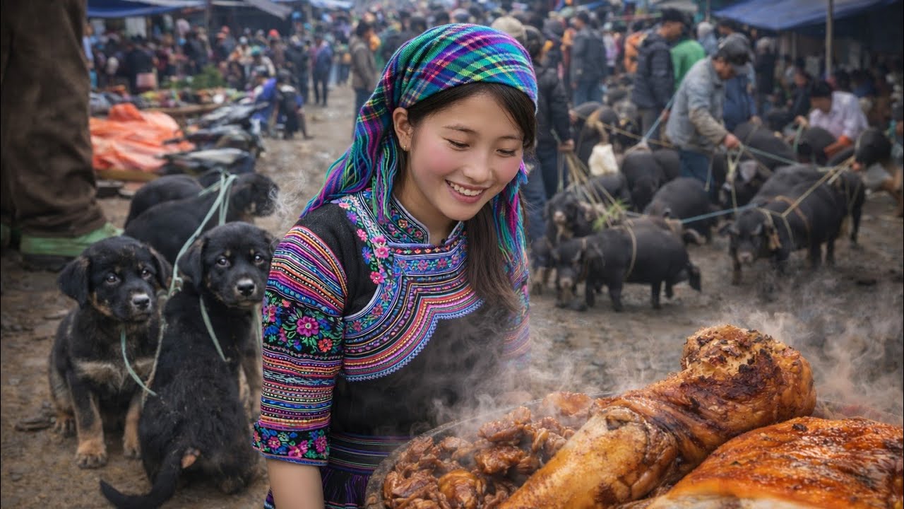 CHỢ VÙNG CAO - LÙNG PHÌNH (lào cai) | Ẩm Thực Núi Rừng - Lợn Bản Tây Bắc Và Nông Sản Qúy 