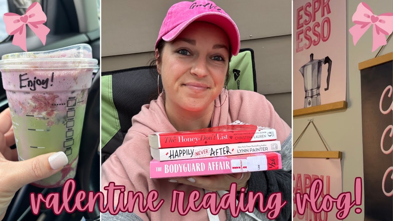 Valentine’s Day reading vlog! 🩷🩷 