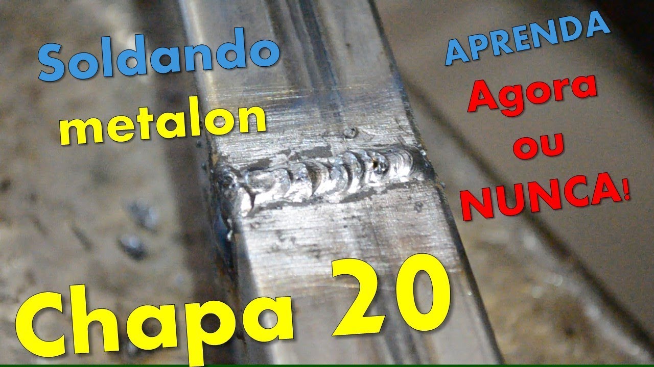 APRENDA soldar  metalon chapa fina em 15 minutos