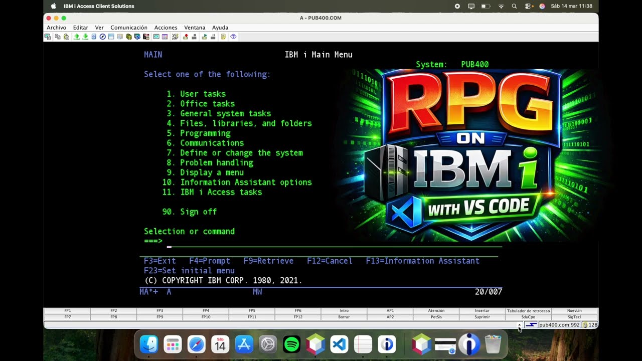 Изучите RPG на IBM i с помощью VSCode. Подключение к IBM i.