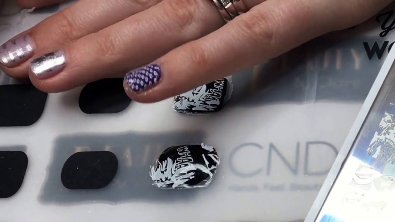 Nail Decals / Reverse Stamping On the MoYou London Magic Workshop Mat.
