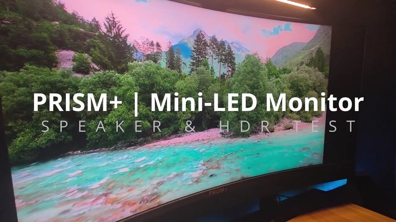 Mini-LED, Built-In Subwoofer & HDR! PRISM+ PG34F Pro Gaming Monitor | Speaker & HDR Mode Tests