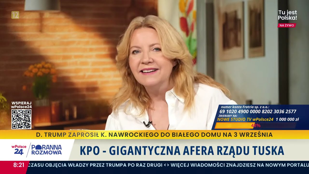 "Tusk chce zrobić kozła ofiarnego z Pełczyńskiej-Nałęcz." Joanna Lichocka Poranna Rozmowa 11.08.2025