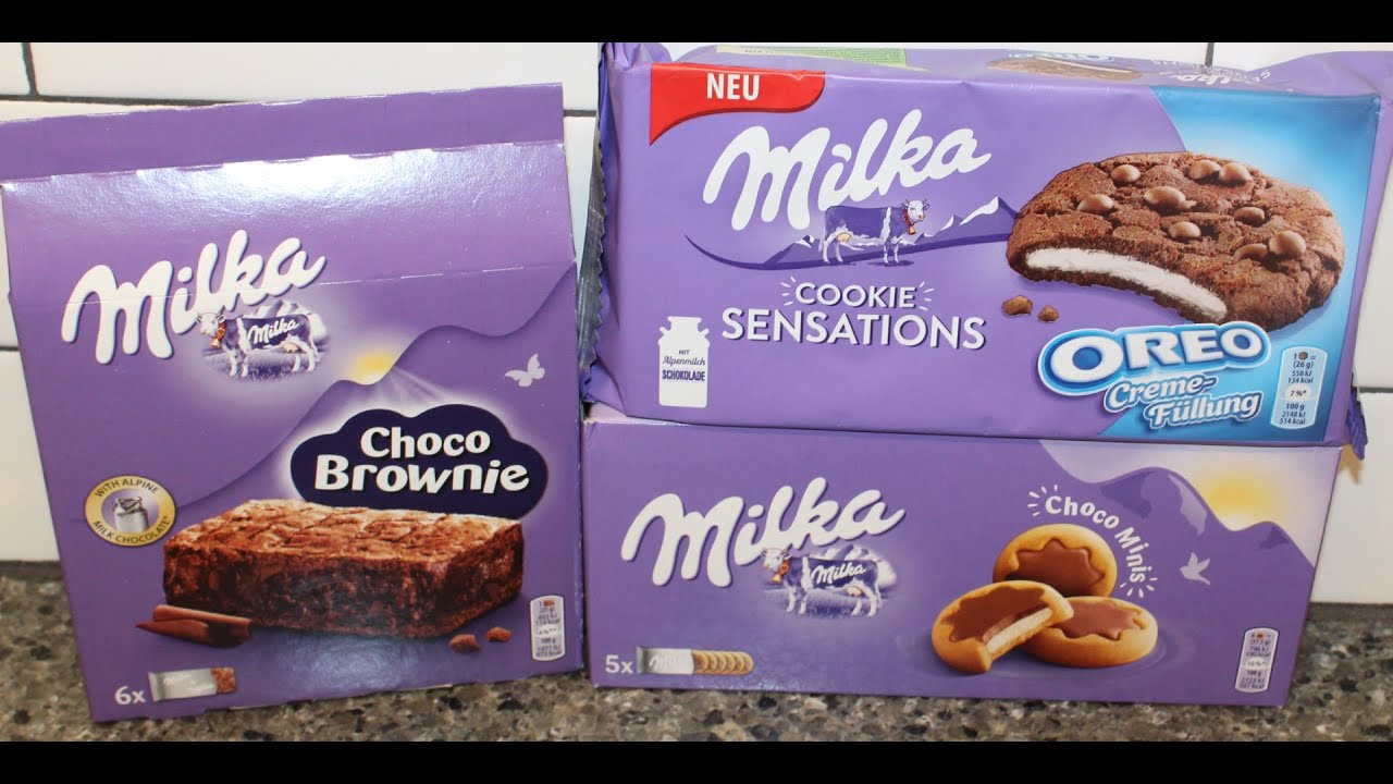 Milka: Choco Brownie, Choco Minis & Oreo Crème Filling Cookie Sensations Review