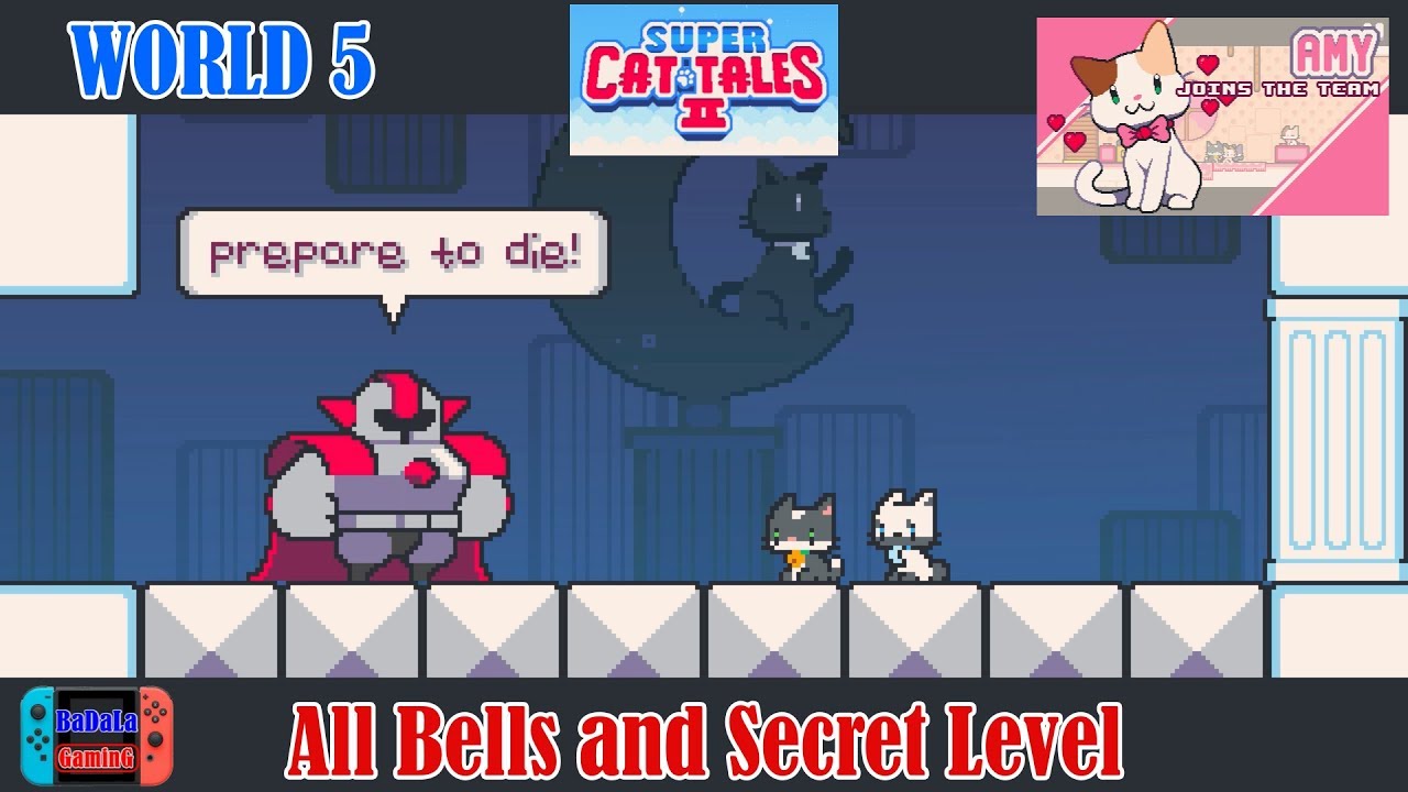 Super Cat Tales 2 : World 5 All Bells and Secret Level Gameplay