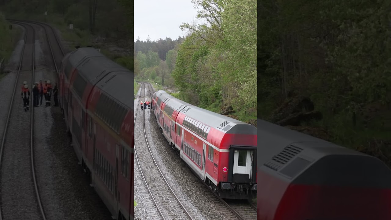 Technischer Defekt im Regionalexpress: Lokf&uuml;hrer l&ouml;scht Brand im Zug #shorts #short #eisenbahn