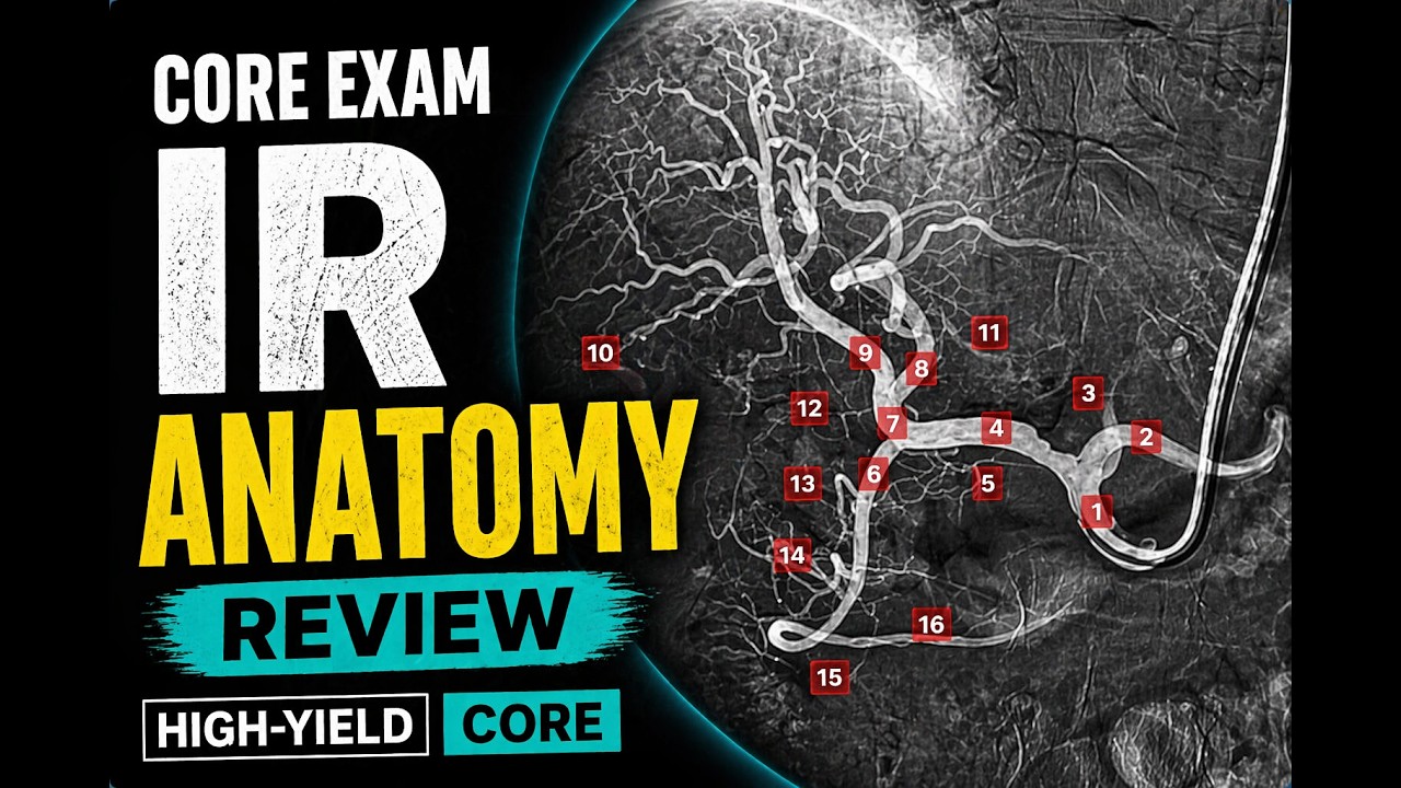 CORE Exam IR Anatomy Review (High-Yield)