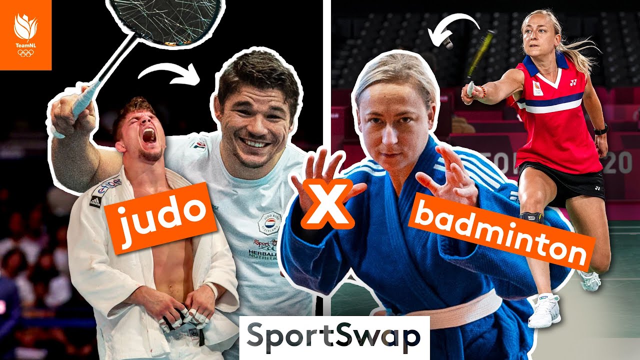 SHUTTLES KOPPEN EN ELKAAR VERWURGEN? 😳  | Selena Piek 🏸 en Noël van ’t End 🥋 | TeamNL SportSwap