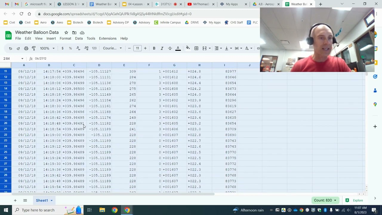 Graphing Weather Balloon Data