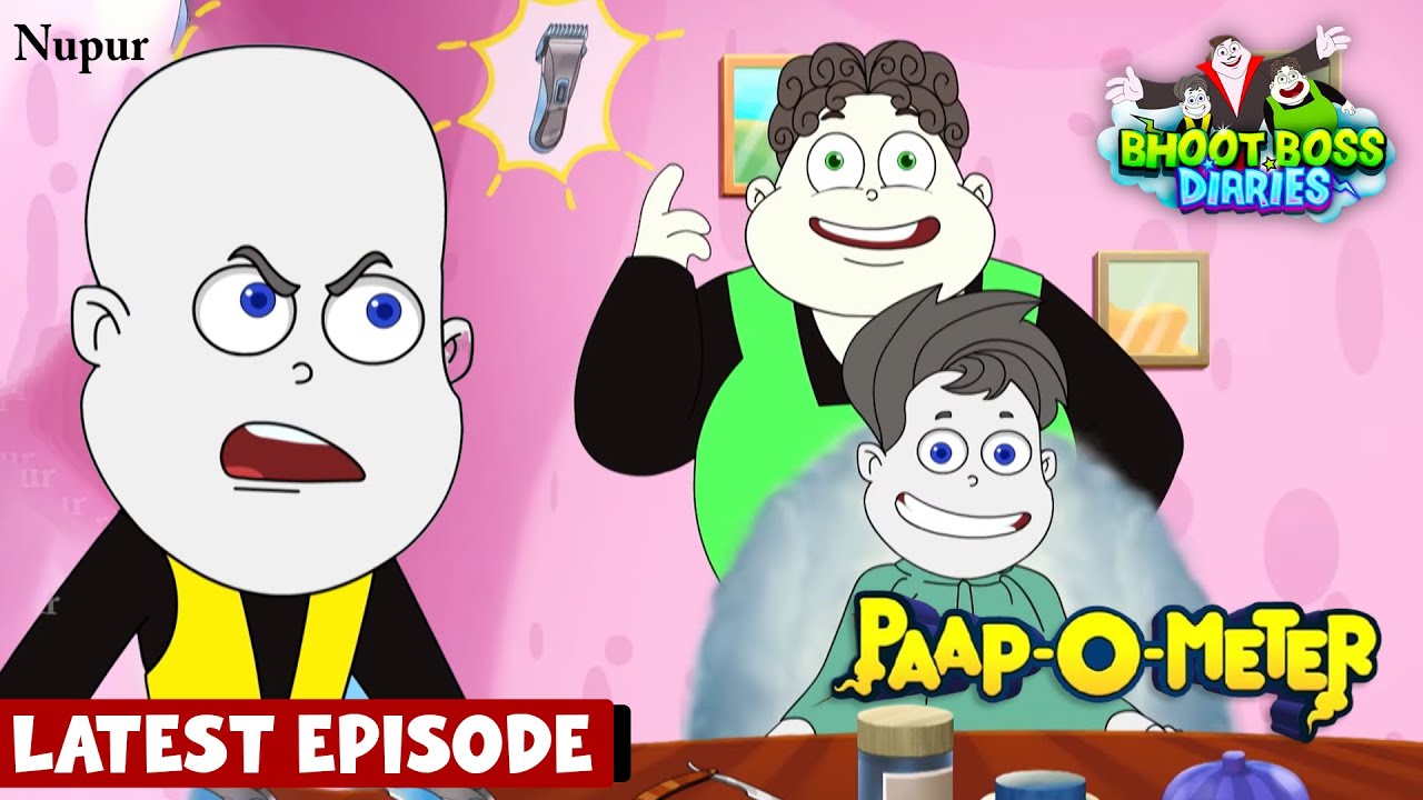 Thakela ने Pakela को किया गंजा | Paap-O-Meter | Bhoot Boss Dirries | Hindi Cartton