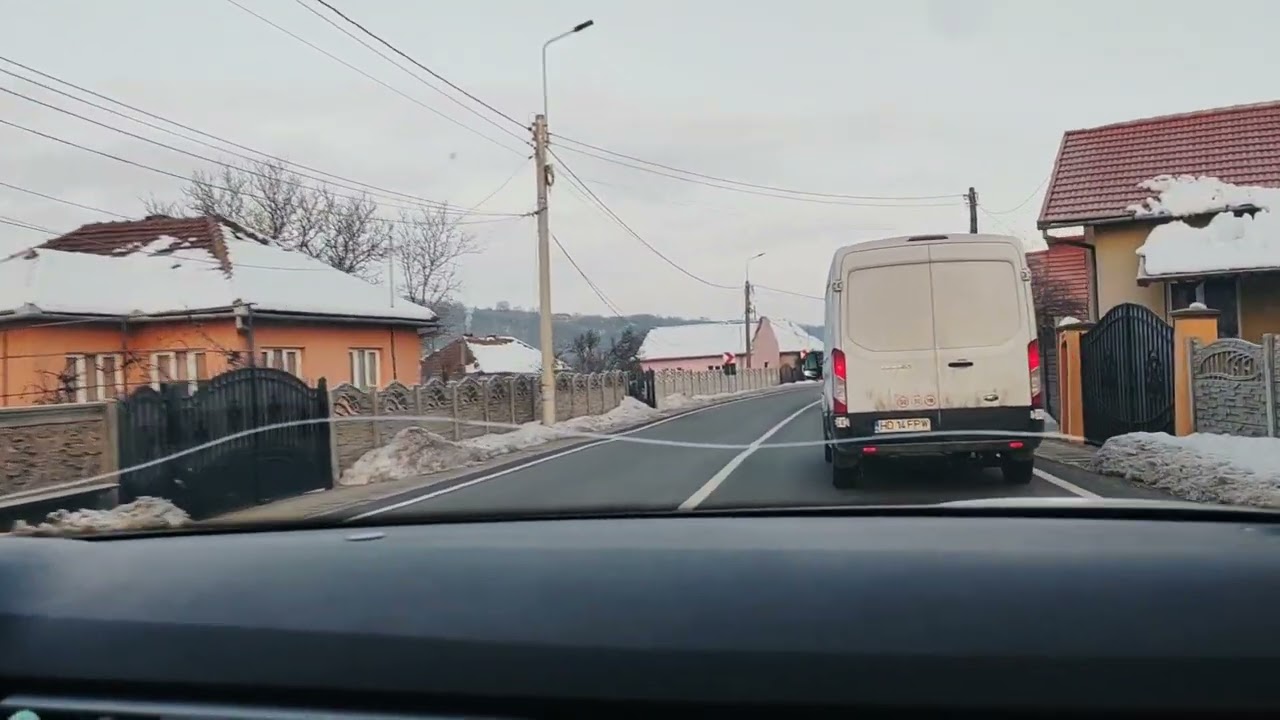 România înghețată!Petroșani via Geoagiu. 