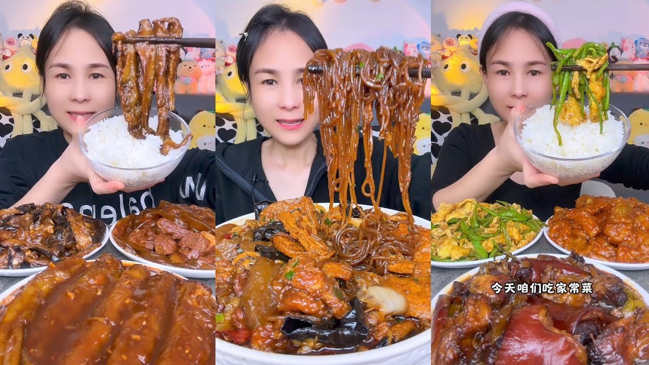Mukbang Challenge : Eating Spicy 🔥🥵 noodles 🍜 fried tendon noodles rachang #food #mukbang #meat
