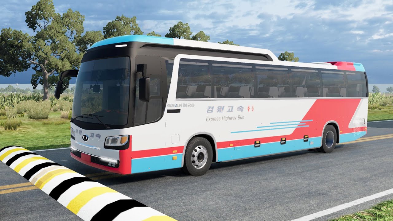 Bus Vs Massive Speed Bumps #6 - BeamNG.Drive