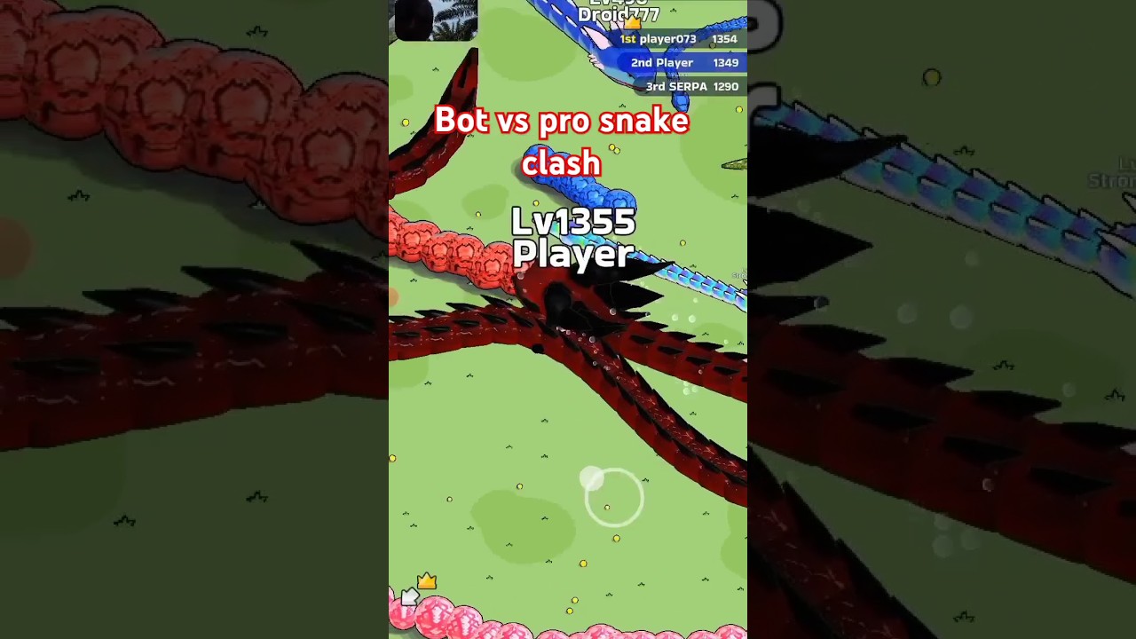 bot vs pro snake clash #snakeclash #snakegame #gamesnake #gameplay
