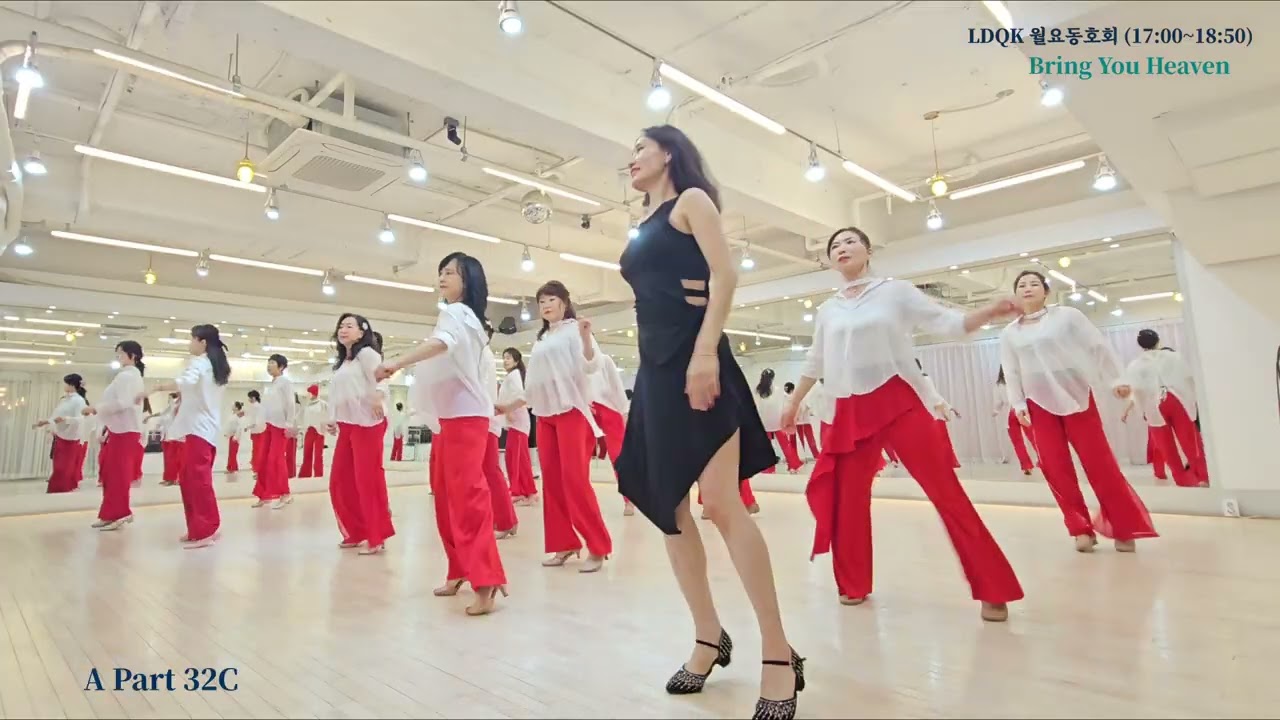 Bring You Heaven Line Dance l  Intermediate Phrased - Rolling 8 Rhythm l 브링 유 해븐 라인댄스 l LDQK 