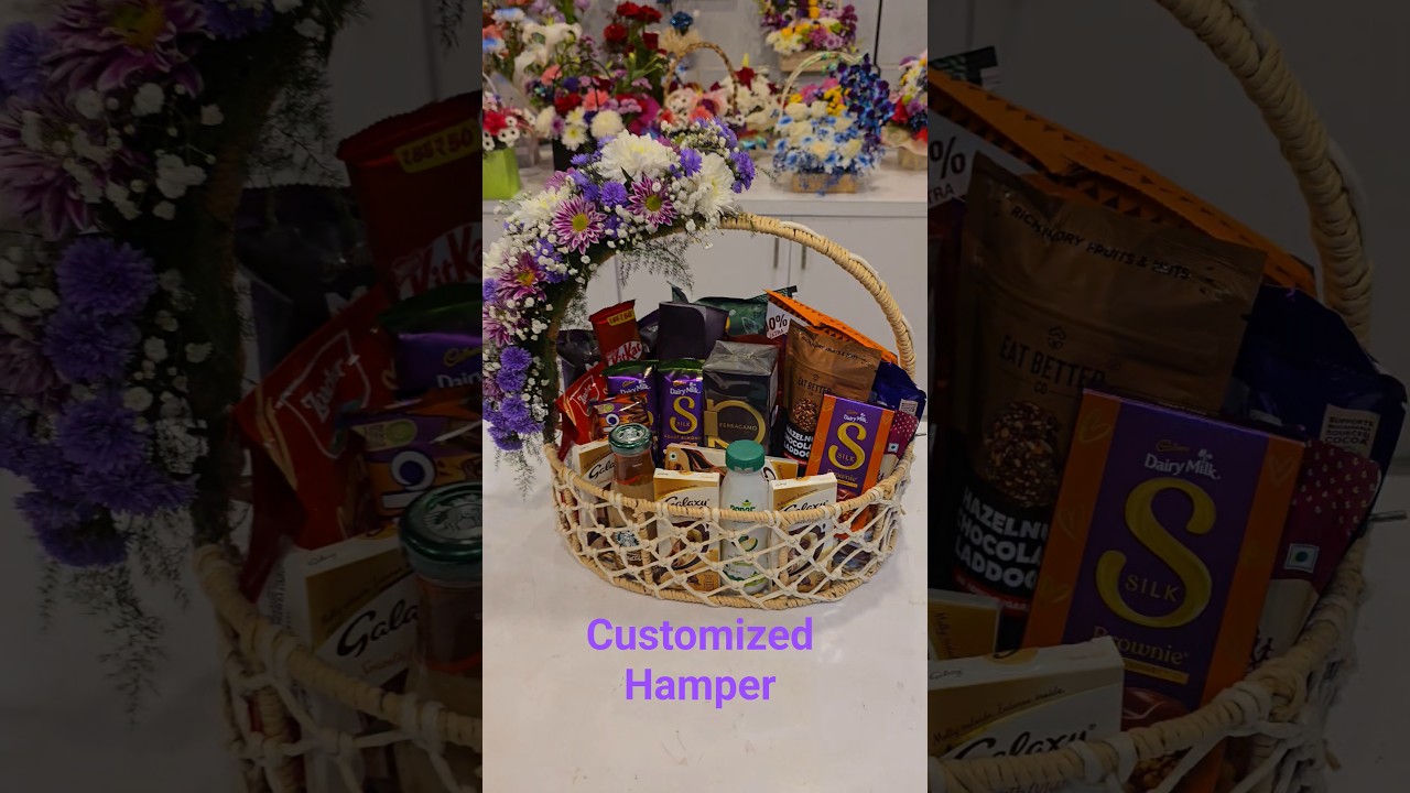 Hamper, customized chocolate hamper, chocolate basket #hamper #shorts