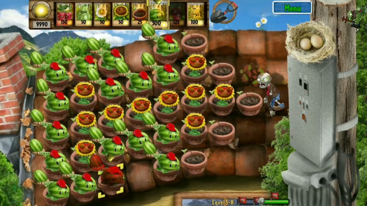 Plants vs zombies real life level 5-8