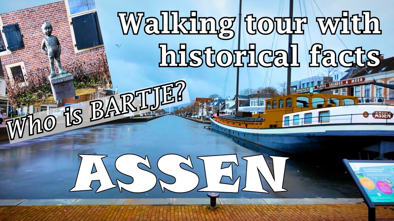[4K] Interactive Walking Tour Assen 🇳🇱 | Historic Center, Canals & Hidden Spots. Netherlands