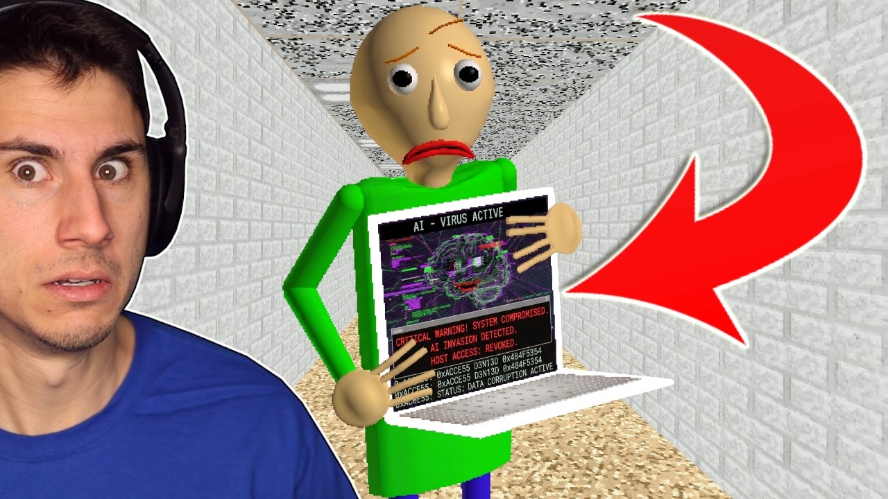 ИИ захватывает Baldi's Basics!