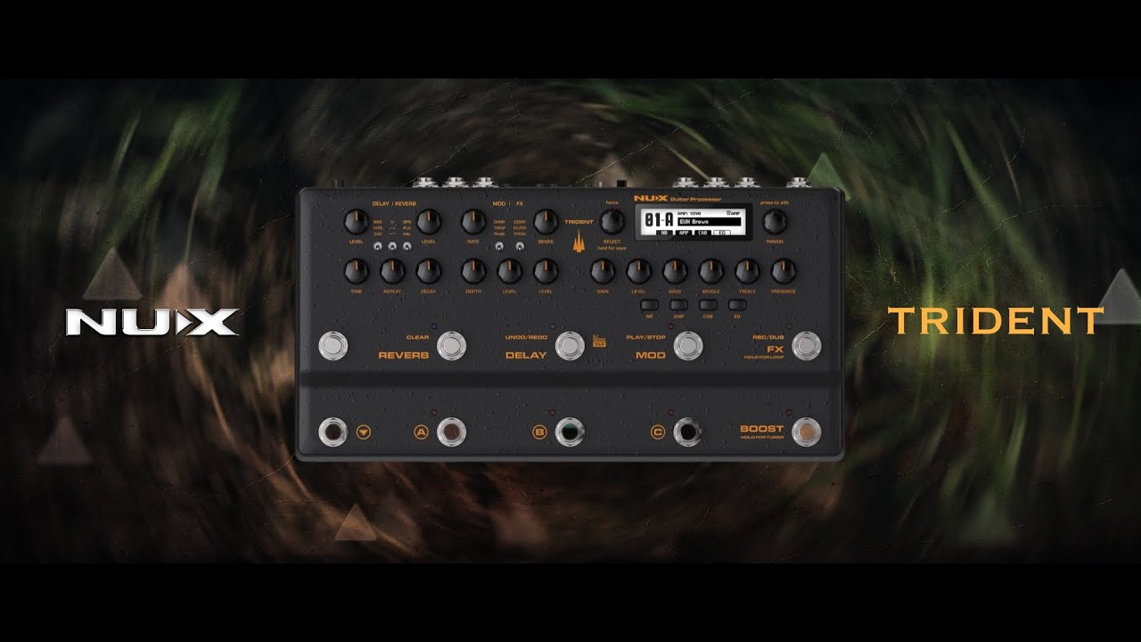 NUX Trident test by Jimmy Lin (No Talking) with FREE custom patches