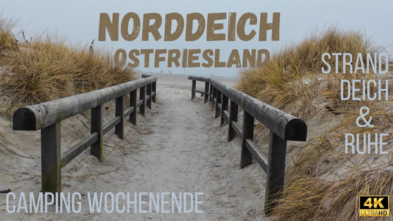 Norddeich | Ostfriesland | Nordseeküste | Haus des Gastes | Camping bei Minus 8 Grad | 4K 60fps 