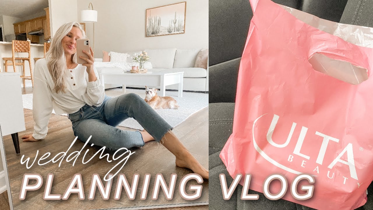 WEDDING PLANNING VLOG | wedding makeup haul, bouquets & floral details, updates!!