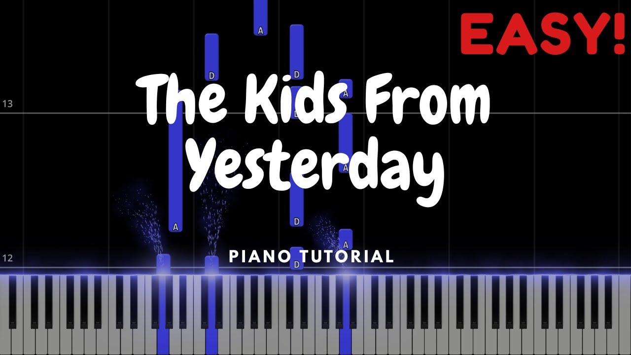 My Chemical Romance - The Kids From Yesterday Piano Tutorial