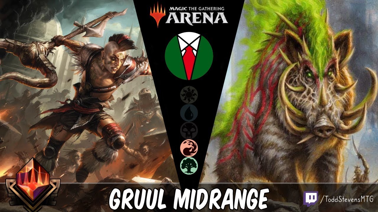 Gruul Midrange in Ranked! MTG Arena - Standard, 5/2/19