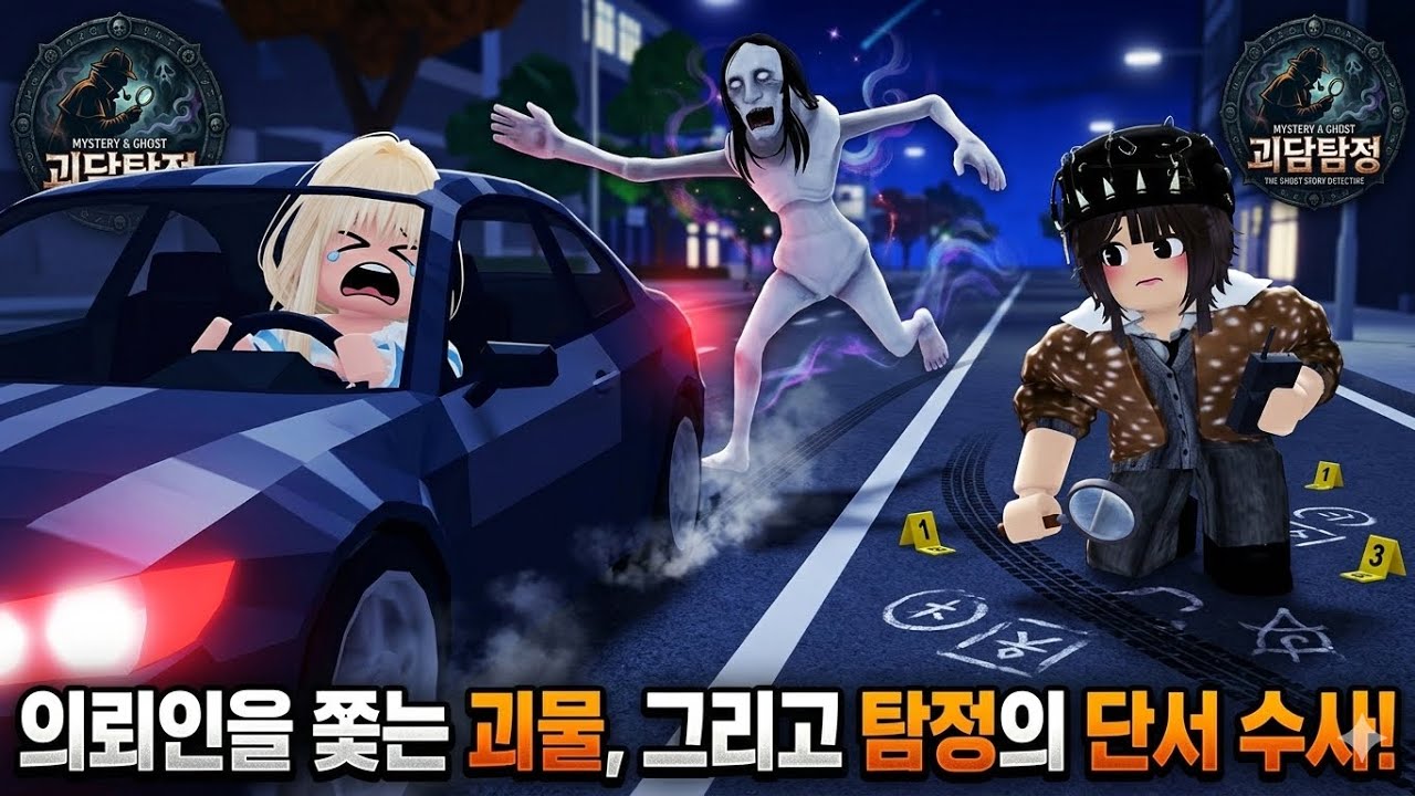 메트로 도로에 괴담이돈다!?여자귀신을 본 의뢰가 들어온다 괴담탐정이 평화를찾으러 간닷!