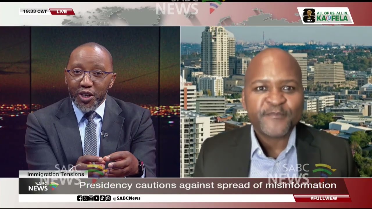 Immigration tensions | Presidency cautions against spread of misinformation