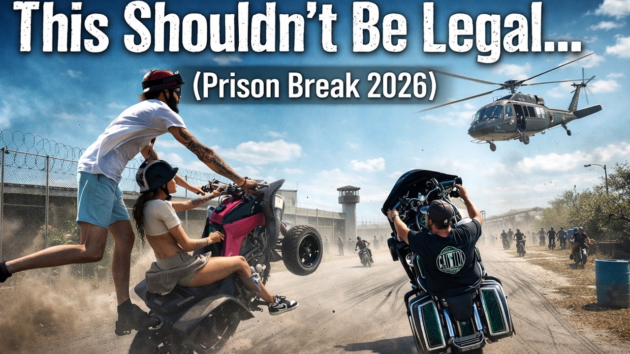 This Shouldn't Be Legal....Prison Break 2026 (@NationwideBikeLifeOfficial ) #Bikelife X #Stuntlife