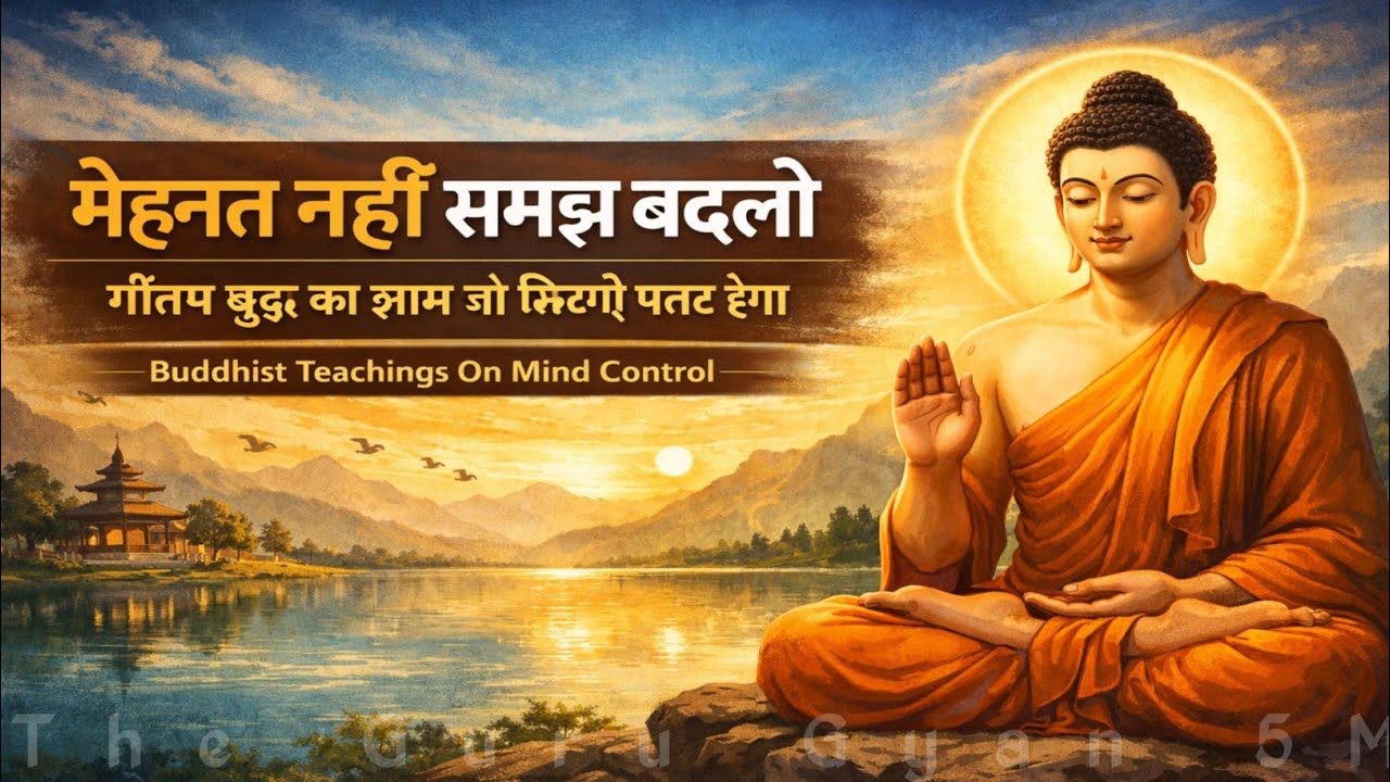 मेहनत नहीं समझ बदलो – गौतम बुद्ध का ज्ञान जो ज़िंदगी पलट देगा। Buddhist teachings On Mind Control 