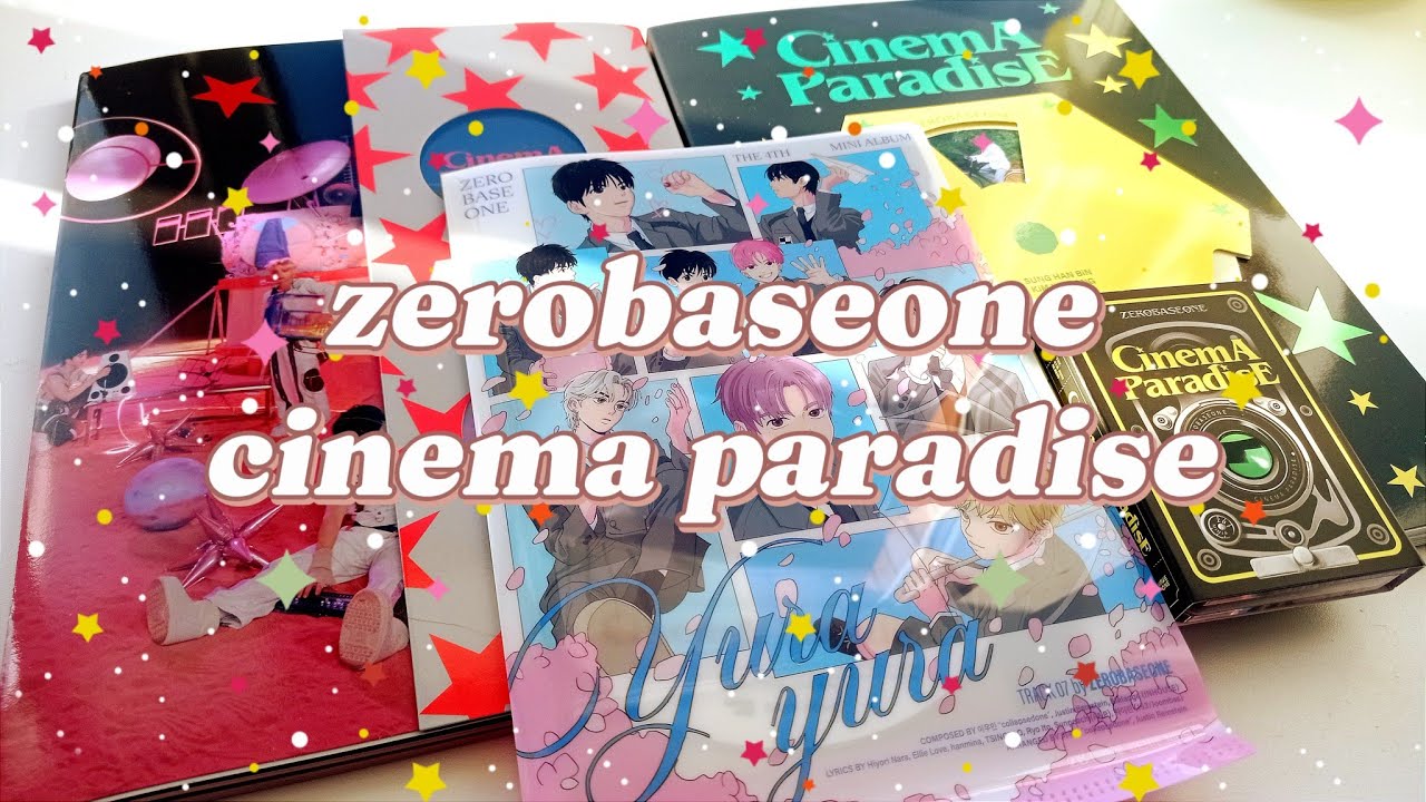 💙 распаковка альбома zerobaseone – cinema paradise (сет фотобуков, зероуз и немо версии)