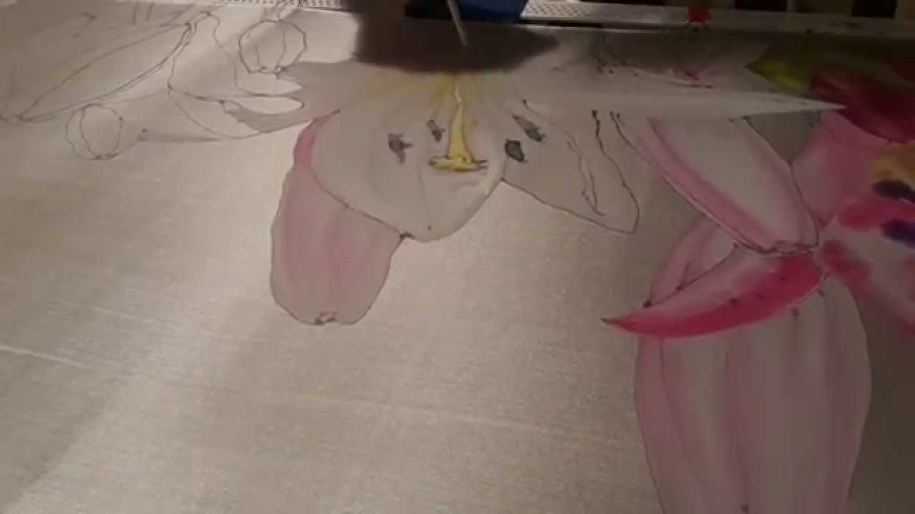 Silk Painting Lilium