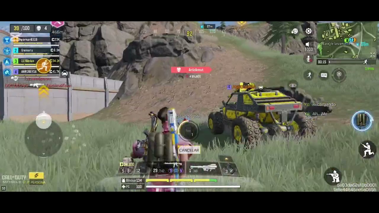 Derribando algunas cabezas en #battleroyalegame #codmobile #callofdutymobile #gamer #escuadron 