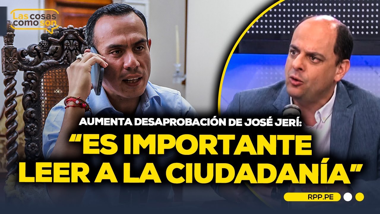 José Jerí pierde respaldo popular: Aumenta desaprobación del presidente #LasCosasRPP
