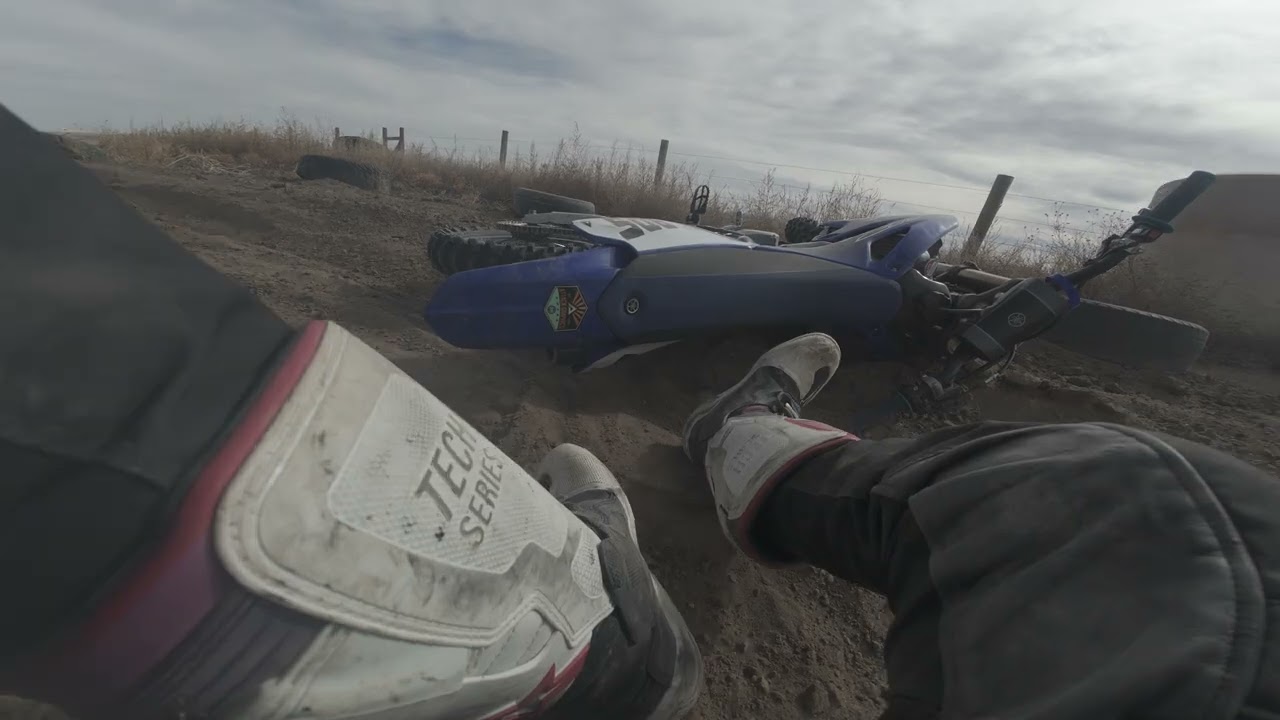 The MX Sandlot Track,  ripping on a YZ85.