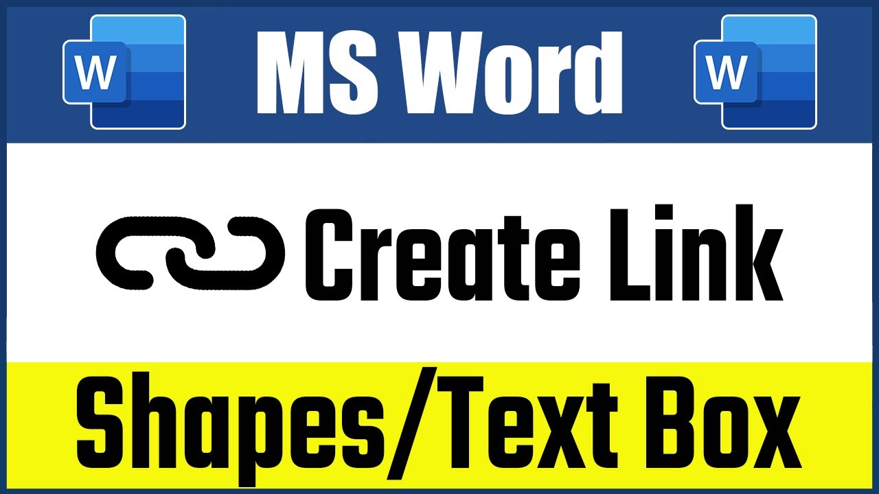 Create Link Between Text Boxes and Shapes | How to link two shapes in ms word
