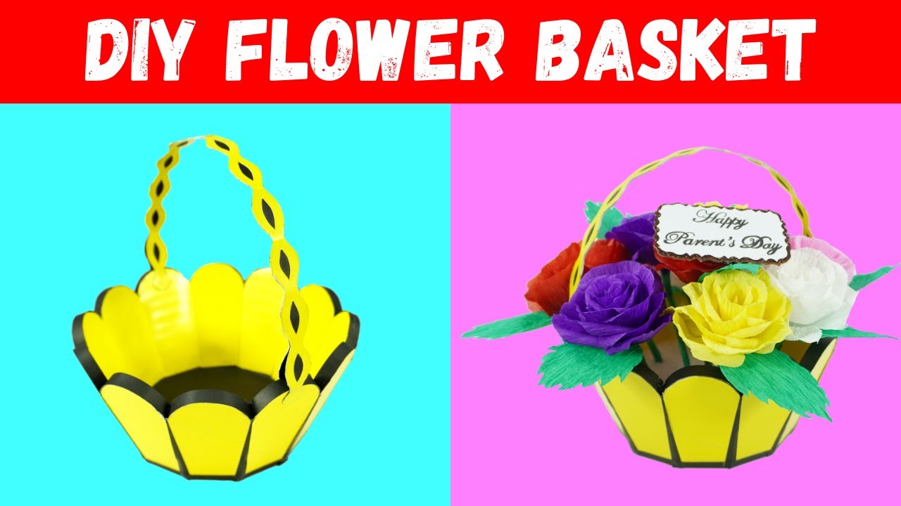 DIY Parents Day Flower Basket | Parents Day Craft Ideas | Gift for Parents | Happy Parents Day