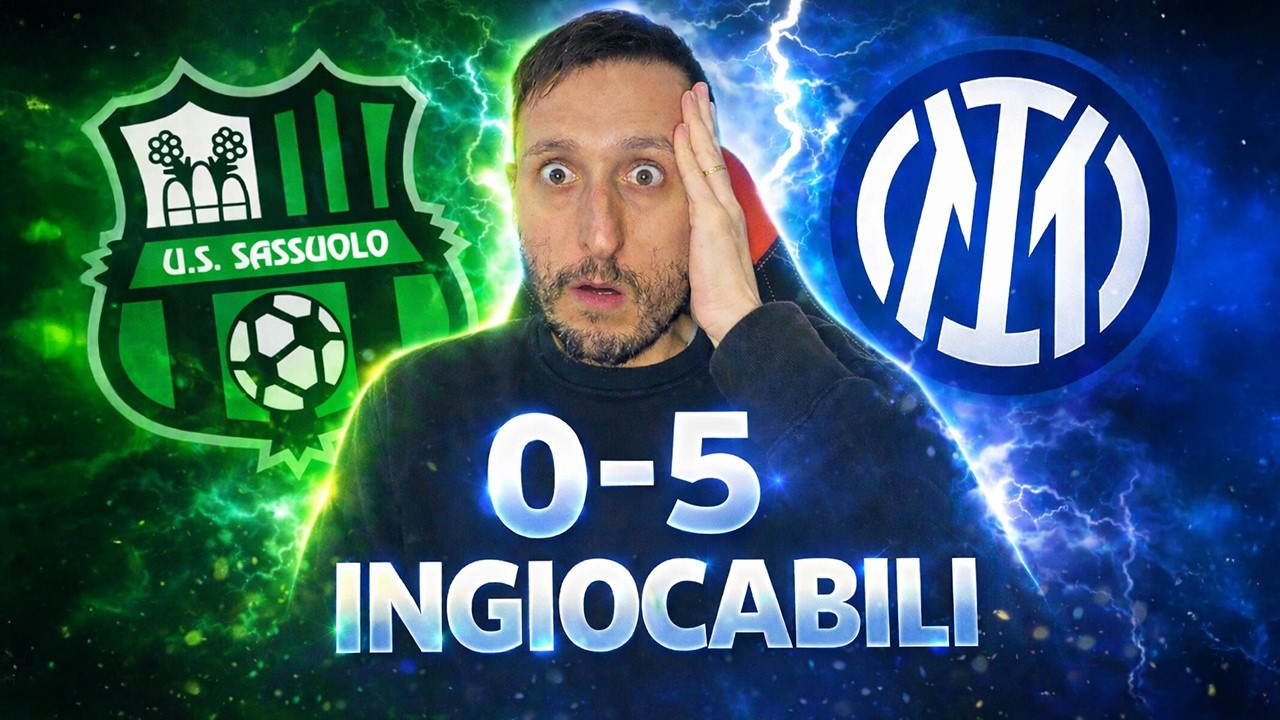 SASSUOLO–INTER 0-5: sono SPAVENTOSI…